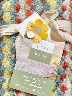 Peri Home Multicolor Diamond Hand Towels - 2-Pack new Australia design